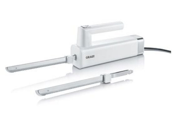 Graef EK501EU, Valkoinen, Hammastettu terä, 150 W, AC, 230 V, 64 mm