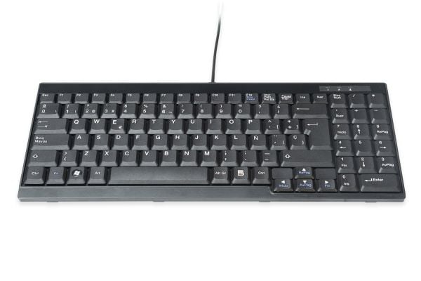 DIGITUS DS-72000ES - Tastatur - QWERTY - Spansk - svart - for Professional DS-72210, DS-72211