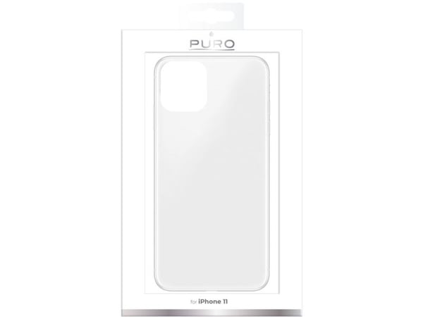PURO 0.3 Nude - Baksidedeksel for mobiltelefon - termoplast-polyuretan (TPU) - gjennomsiktig - for Apple iPhone 11