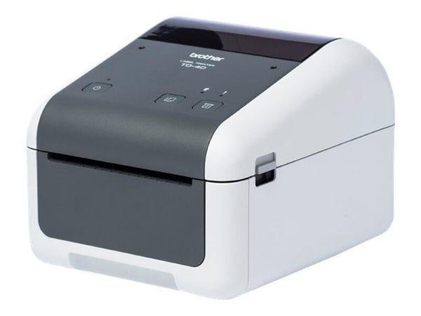 Brother TD-4410D - Etikettskriver - direktetermisk - Rull (11,8 cm) - 203 x 203 dpi - inntil 203.2 mm/sek - USB 2.0, seriell