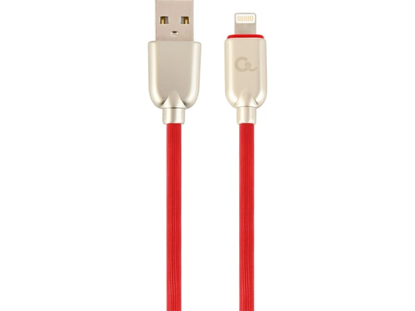 Cablexpert CC-USB2R-AMLM-2M-R, 2 m, Lightning, USB A, Uros, Uros, Punainen