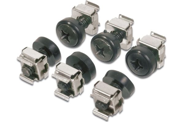 Digitus DN-19 SET - Rackskruer, -mutre og -underlagsskiver - 19" (en pakke 50) - for P/N: DN-19 07U-6/6, DN-19 09U-6/6, DN-19 12U-6/6, DN-19 16U-6/...