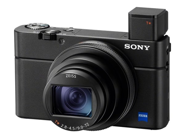 Sony Cyber-shot DSC-RX100 VII - Digikamera - kompakt - 20,1 MP - 4K / 30 fps - 8x optinen zoom - ZEISS - Wi-Fi, NFC, Bluetooth - lajittelu