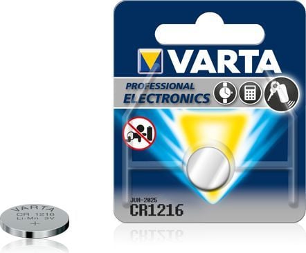 Varta Electronics - Paristot CR1216 - Li - 25 mAh