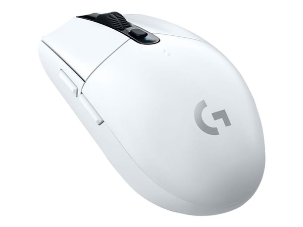 Logitech G G305 - Mus - optisk - 6 knapper - trådløs - 2.4 GHz - USB trådløs mottaker - hvit