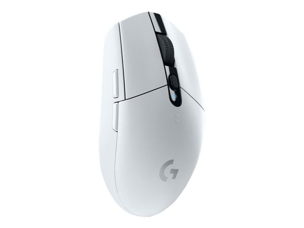 Logitech G G305 - Mus - optisk - 6 knapper - trådløs - 2.4 GHz - USB trådløs mottaker - hvit