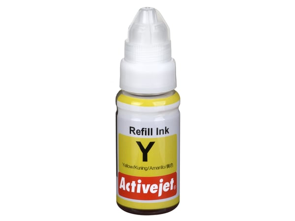 Activejet AC-G490Y, Korkea (XL) värintuotto, Keltainen, Väripohjainen muste, 70 ml, 1 kpl, Kertapakkaus