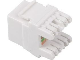 Lanberg - Modulaarinen insertti - CAT 6a - UTP - RJ-45 - valkoinen