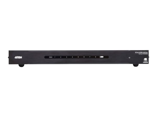 ATEN VanCryst VS0108HB - Video/lyd-splitter - 8 x HDMI - stasjonær, rackmonterbar
