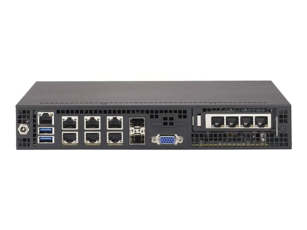Supermicro SCE300 - Kan monteras i rack 1U - FlexATX - svart