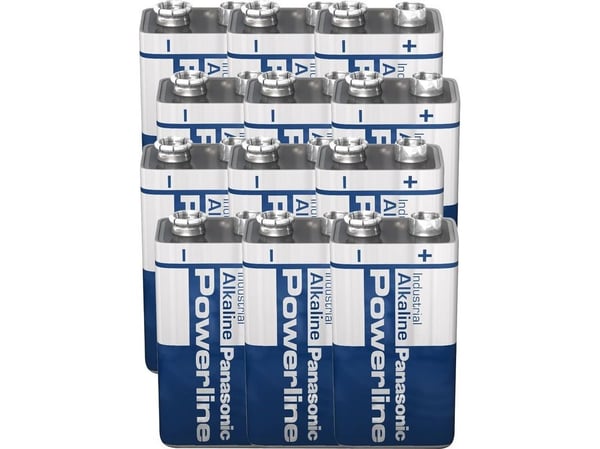 Panasonic Powerline 6LR61AD/B - Batteri 198 x 9V - Alkalisk