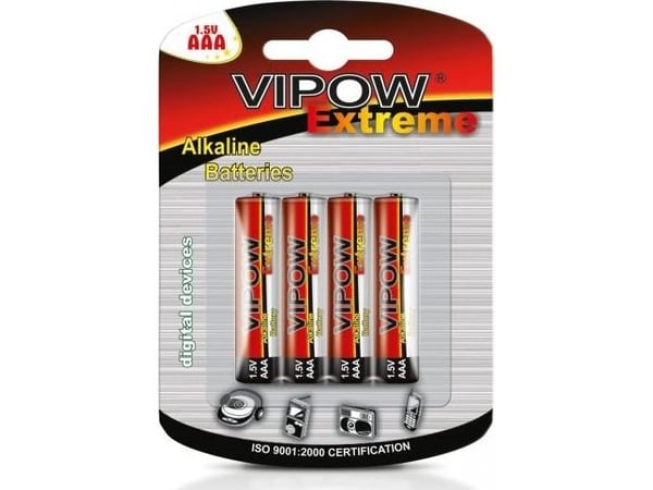 Vipow AAA / R03-batterier, 4 st