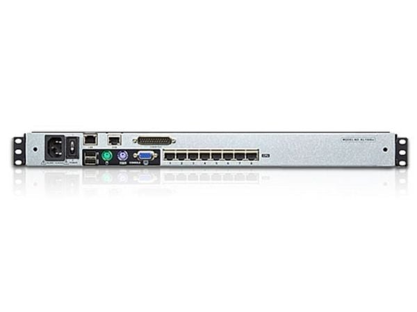 ATEN 1-lokal/fjärran delad åtkomst, 8-portars Cat 5 Dual Rail LCD KVM over IP-switch med kedjekopplingsport, 43,2 cm (17"), LCD, USB, PS/2, USB, PS...