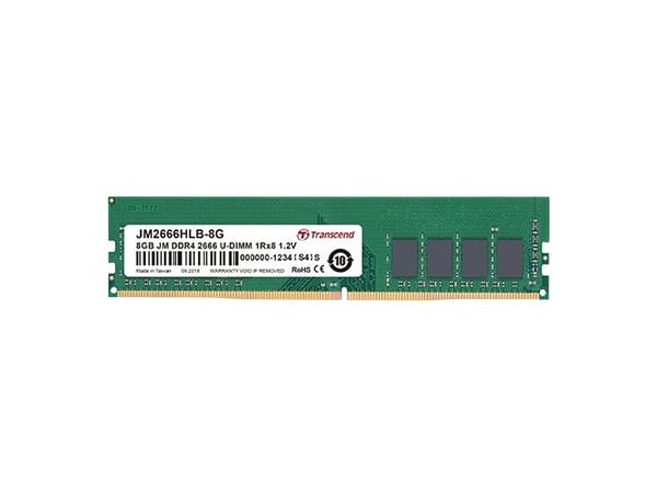 Transcend JetRAM - DDR4 - modul - 16 GB - DIMM 288-pin - 2666 MHz / PC4-21300 - CL19 - 1.2 V - ikke-bufret - ikke-ECC