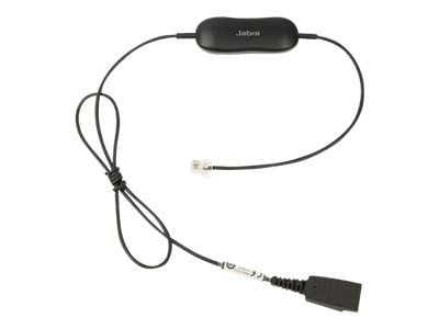 Jabra GN1216 - Kabel til hovedsæt - Quick Disconnect stik til RJ-9 han - 80 cm - Avaya one-X Deskphone Edition 96XX:lle; Jabra GN 2000, GN2000; BIZ...