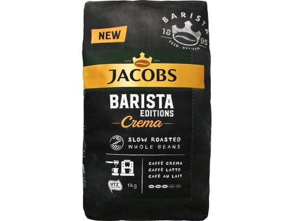 Jacobs Barista Editions Crema, 1 kg, Caffe crema, Caffe latte, Middels stekt