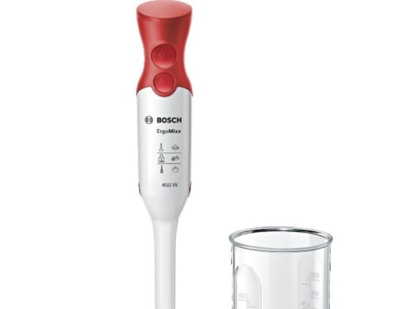 Bosch ErgoMixx MSM64010 - Håndmikser - 450 W - hvit/rød