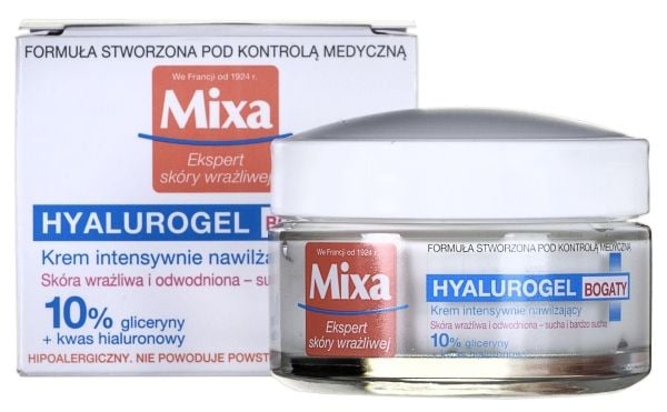 Mixa Hyalurogel intensivt fuktighetsgivende krem 50 ml