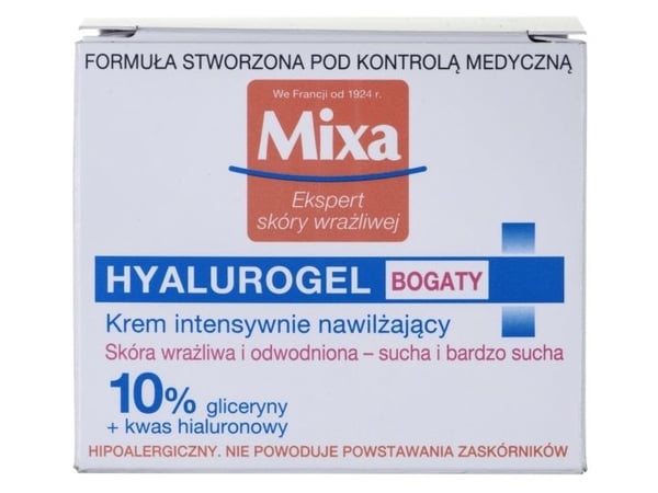 Mixa Hyalurogel intensivt fuktighetsgivende krem 50 ml