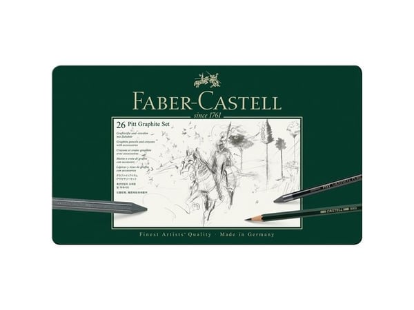 Faber-Castell PITT GRAPHITE - Lyijykynä-, värikynä- ja pensselisetti - lajiteltu