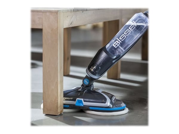 BISSELL SpinWave 2240N - Elektrisk moppe - pinne - uten kabel - blå/titan/sølv