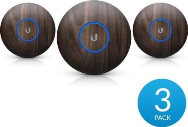 Ubiquiti WoodSkin - Nettverksenhetsdeksel - Front - Tre (pakke med 3) (nHD-deksel-Wood-3)
