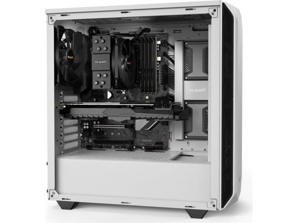 be quiet! Pure Base 500 - Minitower - ATX / Micro-ATX / ITX - ingen strømforsyning - USB / Audio - Hvit (inkl. 2 x Pure Wings 2 vifter)