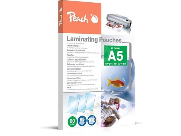 Peach PP580-03, Kiiltävä, A5, 100 kpl