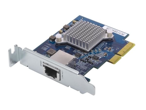 QNAP QXG-10G1T - Nätverksadapter - PCIe 3.0 x4 låg profil - 10Gb Ethernet x 1 - för QNAP QGD-1600, TS-1232, 253, 453, 473, 832, 853, 877, 977, TVS-...