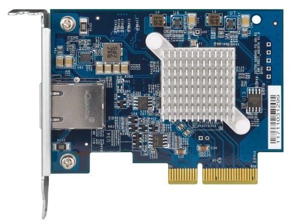 QNAP QXG-10G1T - Nätverksadapter - PCIe 3.0 x4 låg profil - 10Gb Ethernet x 1 - för QNAP QGD-1600, TS-1232, 253, 453, 473, 832, 853, 877, 977, TVS-...