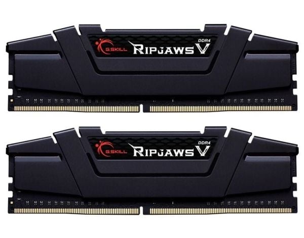 G.Skill Ripjaws V - DDR4 - sett - 16 GB: 2 x 8 GB - DIMM 288-pin - 3600 MT/s / PC4-28800 - CL18 - 1.35 V - ikke-bufret - ikke-ECC - klassisk svart