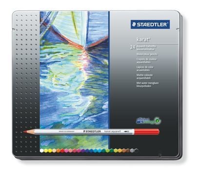 STAEDTLER karat aquarell 125 - Fargeblyant - assorterte farger - 2 mm (en pakke 24)