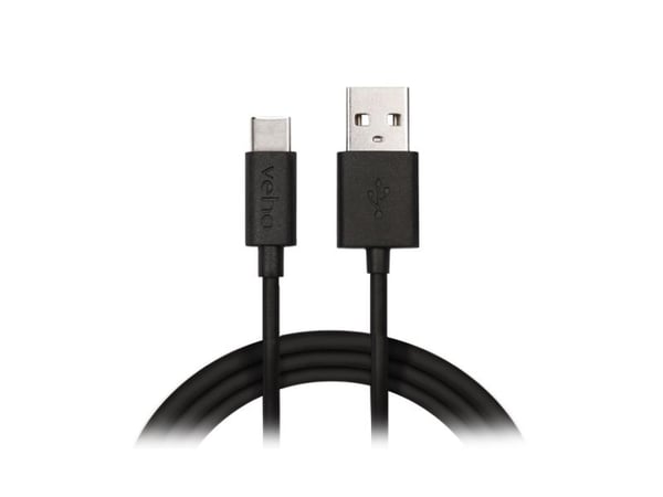 Veho Pebble - USB-kabel - USB-type A (hann) til USB-C (hann) - USB 3.0 - 1 m - svart