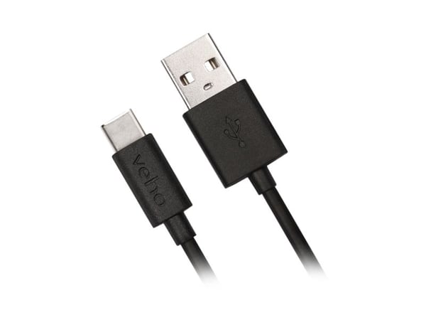 Veho Pebble - USB-kabel - USB-type A (hann) til USB-C (hann) - USB 3.0 - 1 m - svart