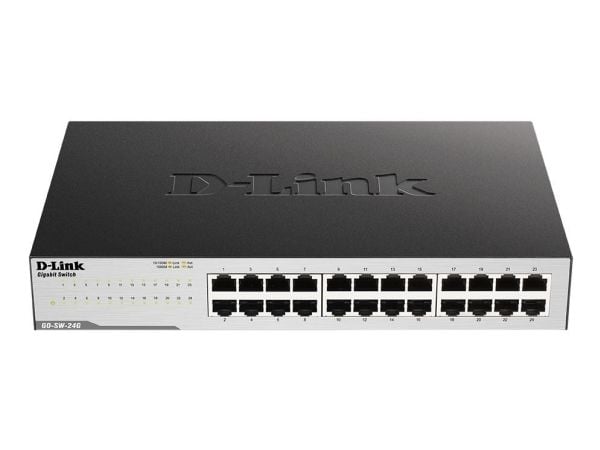 D-Link GO-SW-24G - Switch - ikke-styrt - 24 x 10/100/1000 - stasjonær