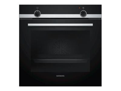 Siemens iQ100 HB510ABR0S - Ovn - innebygd - fordypning - bredde: 56 cm - dybde: 55 cm - høyde: 58.5 cm - Klasse A - rustfritt stål