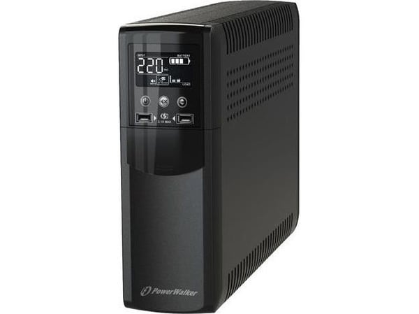 PowerWalker VI 1500 CSW FR - UPS - AC 170 - 280 V - 900 Watt - 1500 VA - 9 At - USB - utgangskontakter: 8
