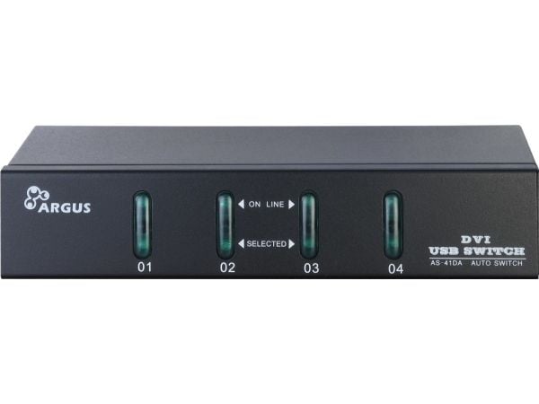 Argus KVM-AS-41DA - KVM / lydsvitsj - 4 x KVM/lyd - stasjonær