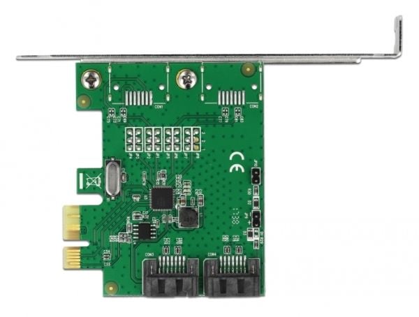 Delock - Styreenhed til lagring (RAID) - 2 Kanal - SATA 6 Gb/s - RAID 0, 1 - PCIe 2.0 x1