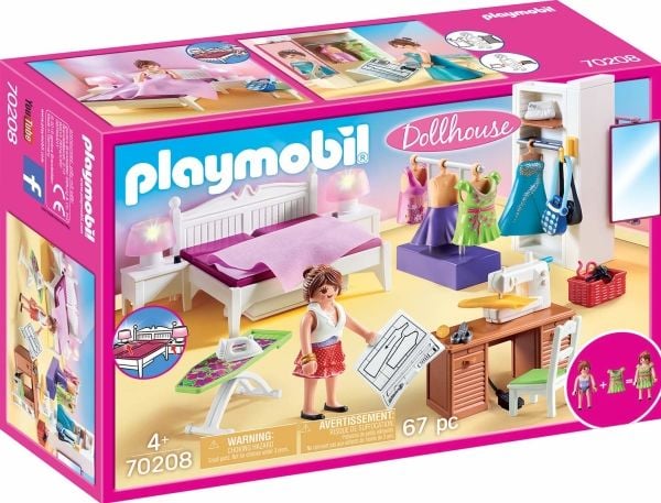 Playmobil Dollhouse 70208, Makuuhuone, 4 vuosi/vuosia, AAA, Monivärinen, Muovi