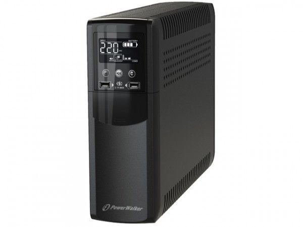 PowerWalker VI 800 CSW FR - UPS - AC 170 - 280 V - 480 Watt - 800 VA - 9 At - USB - utgangskontakter: 4