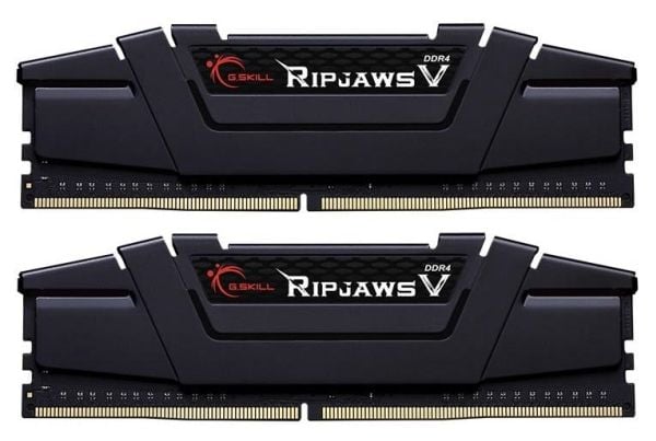 G.Skill Ripjaws V - DDR4 - sett - 16 GB: 2 x 8 GB - DIMM 288-pin - 4000 MT/s / PC4-32000 - CL18 - 1.35 V - ikke-bufret - ikke-ECC - klassisk svart