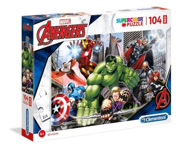 Clementoni SuperColor - Marvel The Avengers - puslespill - 104 deler