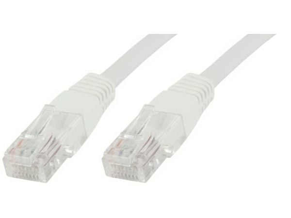 MicroConnect - Nettverkskabel - RJ-45 (hann) til RJ-45 (hann) - 1 m - 6 mm - UTP - CAT 6a - rund, flertrådet - hvit
