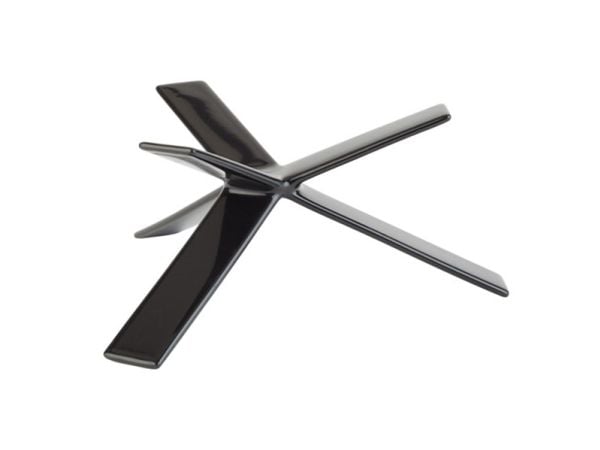 Buffetstander STAR 8 cm Gummibelagt Metal Sort,stk