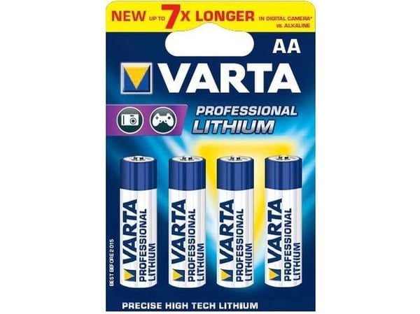 AA-batterier Litium - Varta Pro 4 st