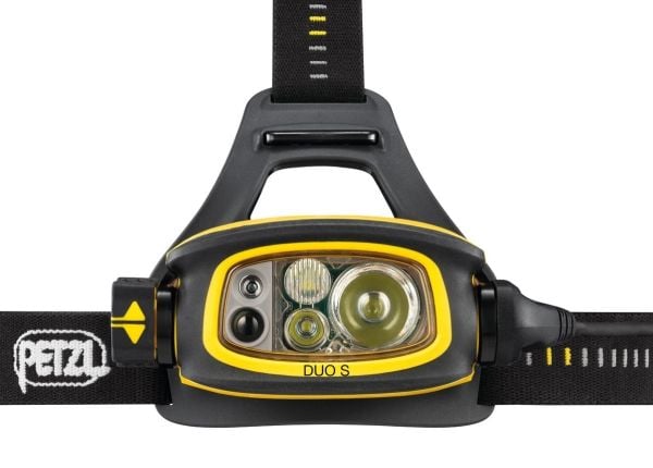 Petzl DUO S - Lommelykt til hodet - LED - svart/gul