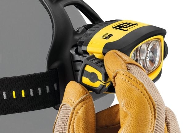 Petzl DUO S - Lommelykt til hodet - LED - svart/gul