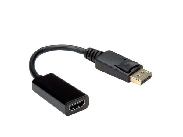 Value 12.99.3138, 0,15 m, DisplayPort, HDMI Type A (Standard), Hankjønn, Hunkjønn, Gull