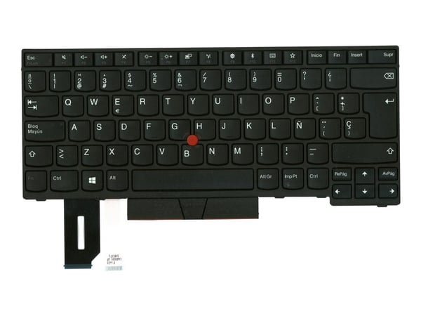 Lite-On - Erstatningstastatur for bærbar PC - med Trackpoint, UltraNav - QWERTY - Spansk - svart